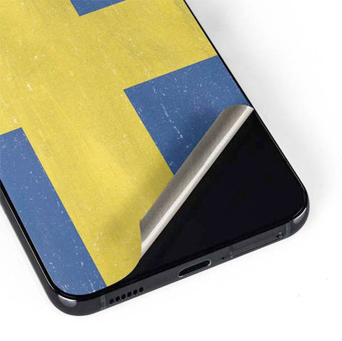 Sweden Flag Distressed Galaxy S22 Skin
